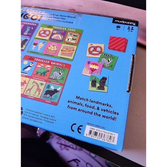Little Traveler Bingo - The Destination Matching Game By MUDPUPPY 2-4 Players - Picture 8 of 9